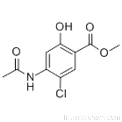 Benzoicacid, ester méthylique du 4- (acétylamino) -5-chloro-2-hydroxy- CAS 24190-77-0